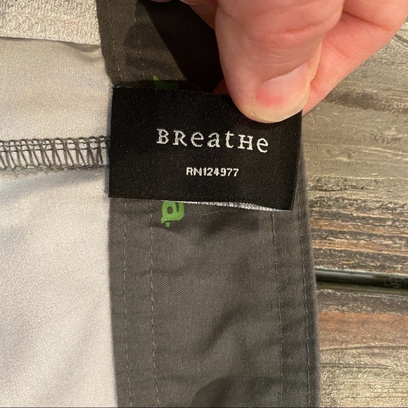 PrAna 30 Boardshorts Mens Gray / Green Plaid Stretch Swim Trunks Surf Logo - Picture 6 of 9